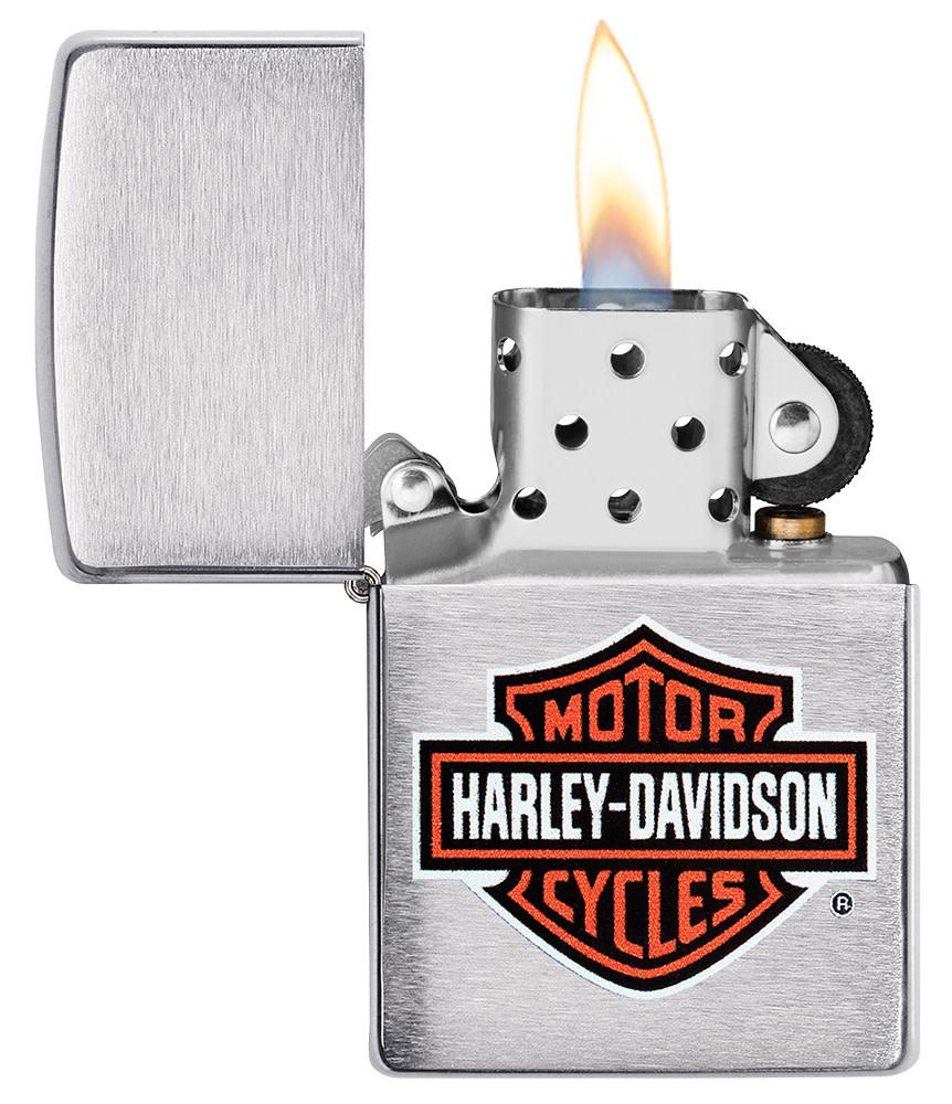 200HD.H252 ACCENDINO ZIPPO HARLEY DAVIDSON BAR & SHIELD COLOR