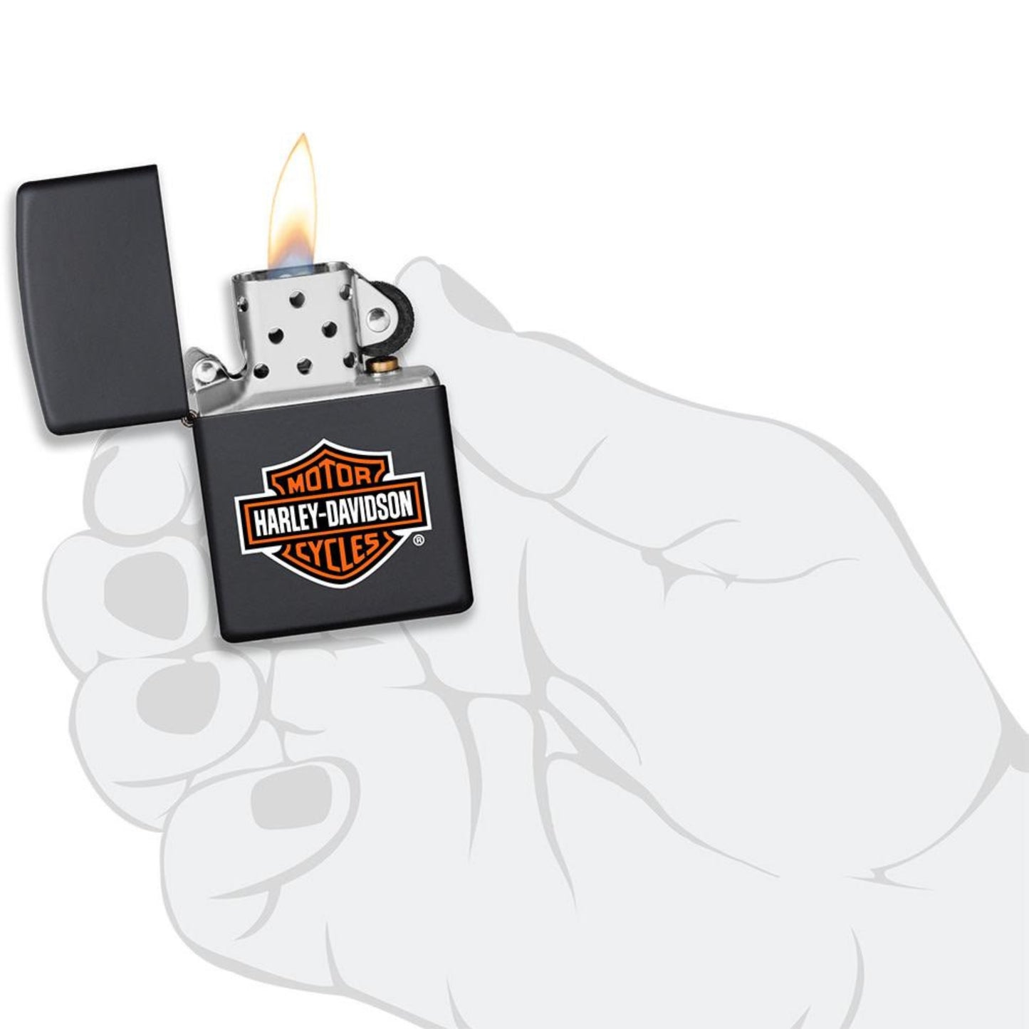 218HD.H252 ACCENDINO ZIPPO HARLEY DAVIDSON BAR & SHIELD