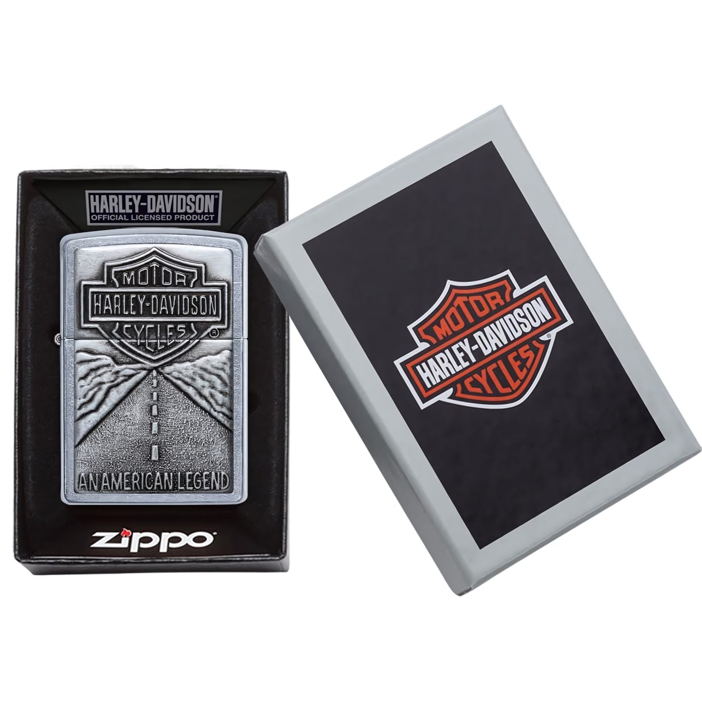 20229 ACCENDINO ZIPPO HARLEY DAVIDSON PLACCA AMERICAN LEGEND