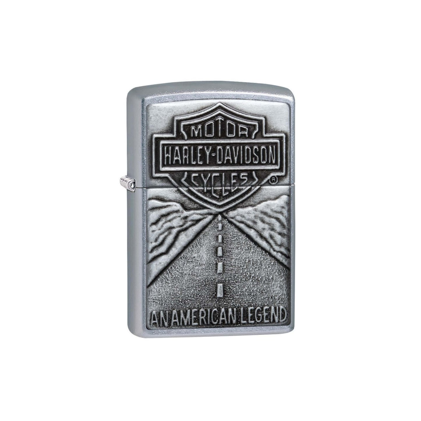 Accendino Zippo Harley Davidson Street Chrome con placca American Legend