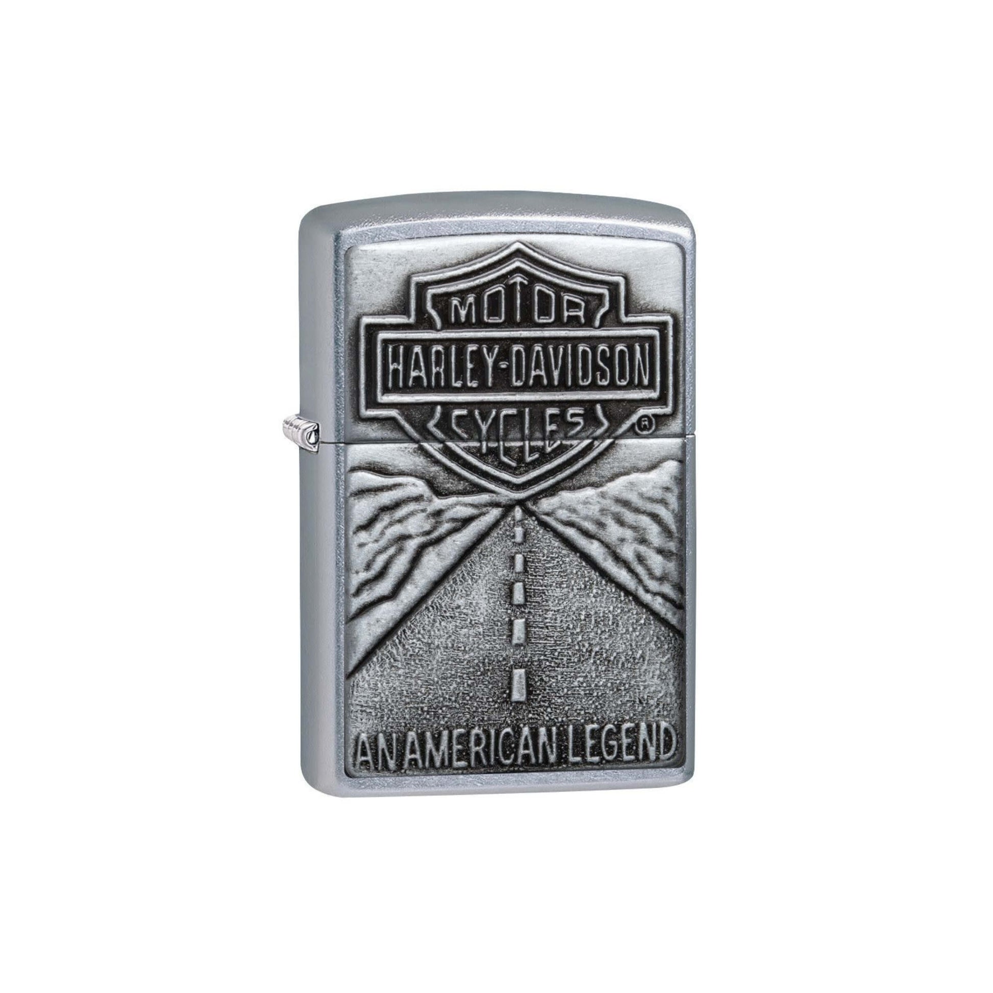 Accendino Zippo Harley Davidson Street Chrome con placca American Legend