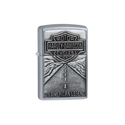 Accendino Zippo Harley Davidson Street Chrome con placca American Legend