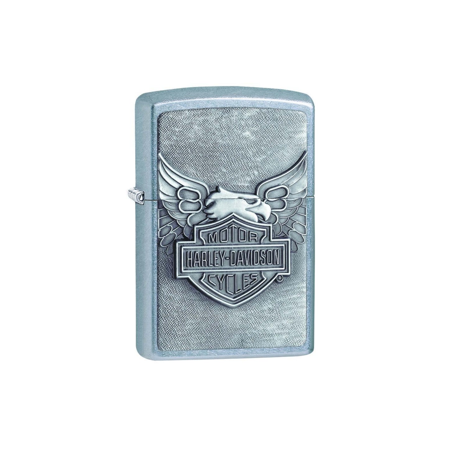 Accendino Zippo Harley Davidson Street Chrome con emblema Iron Eagle 3D