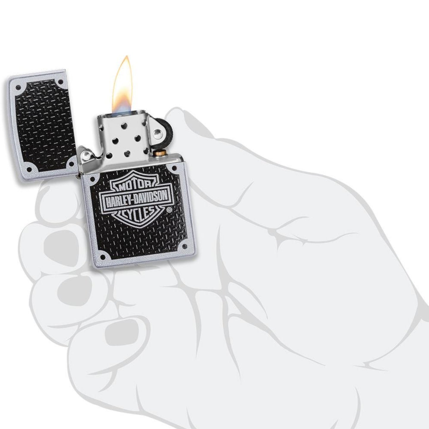 24025 ACCENDINO ZIPPO HARLEY DAVIDSON CARBON FIBER