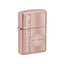 Accendino Zippo 48992 Harley Davidson High Polish Rose Gold con logo inciso