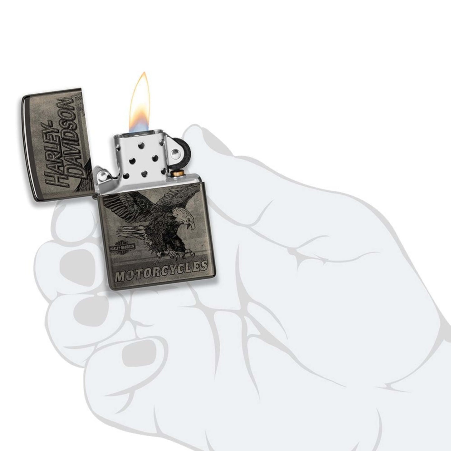 48360 ACCENDINO ZIPPO HARLEY DAVIDSON VINTAGE