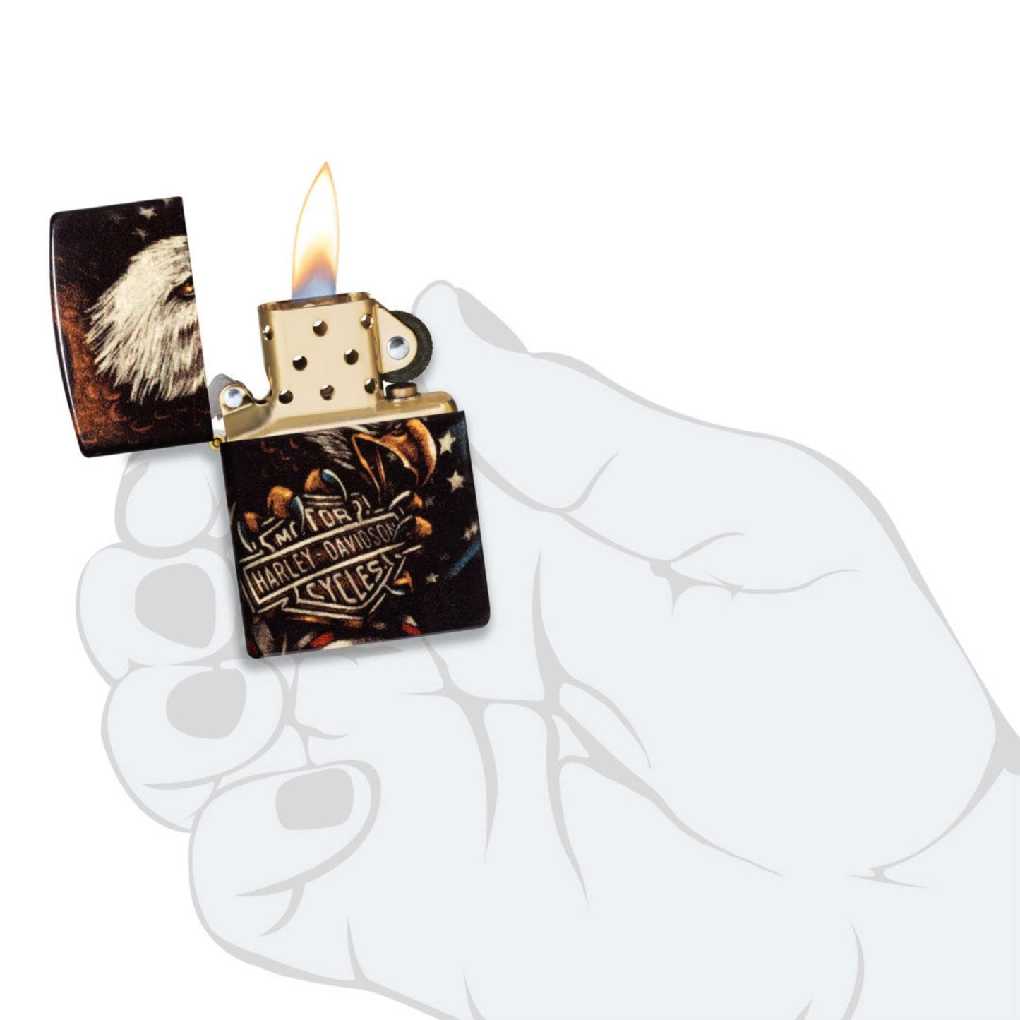 Zippo Harley-Davidson 2026 Limited Edition Lighter of the Year Accendino Antivento Tumbled Brass 540 Fusion - 47170