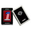 Zippo Harley-Davidson #1 Logo Accendino Antivento Candy Apple Red con Bandiera Americana - 47172