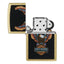 Zippo Harley-Davidson Eagle Design Accendino Antivento Street Brass con Aquila e Logo Bar & Shield - 46678