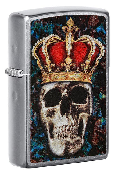 Accendino Zippo 49666 Skull King benzina antivento made in USA
