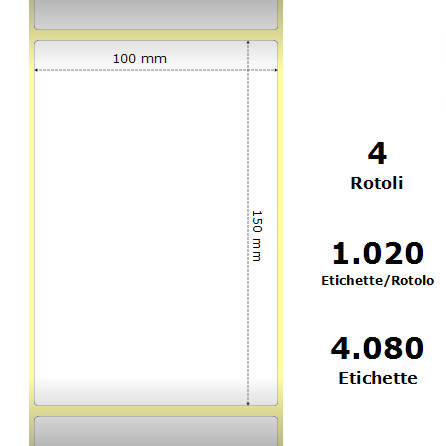 White 100x150mm