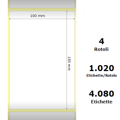 White 100x150mm