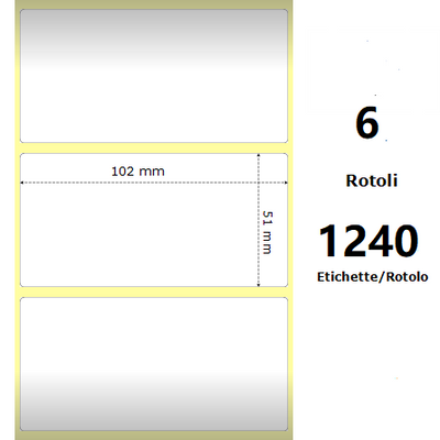 White 102x51mm