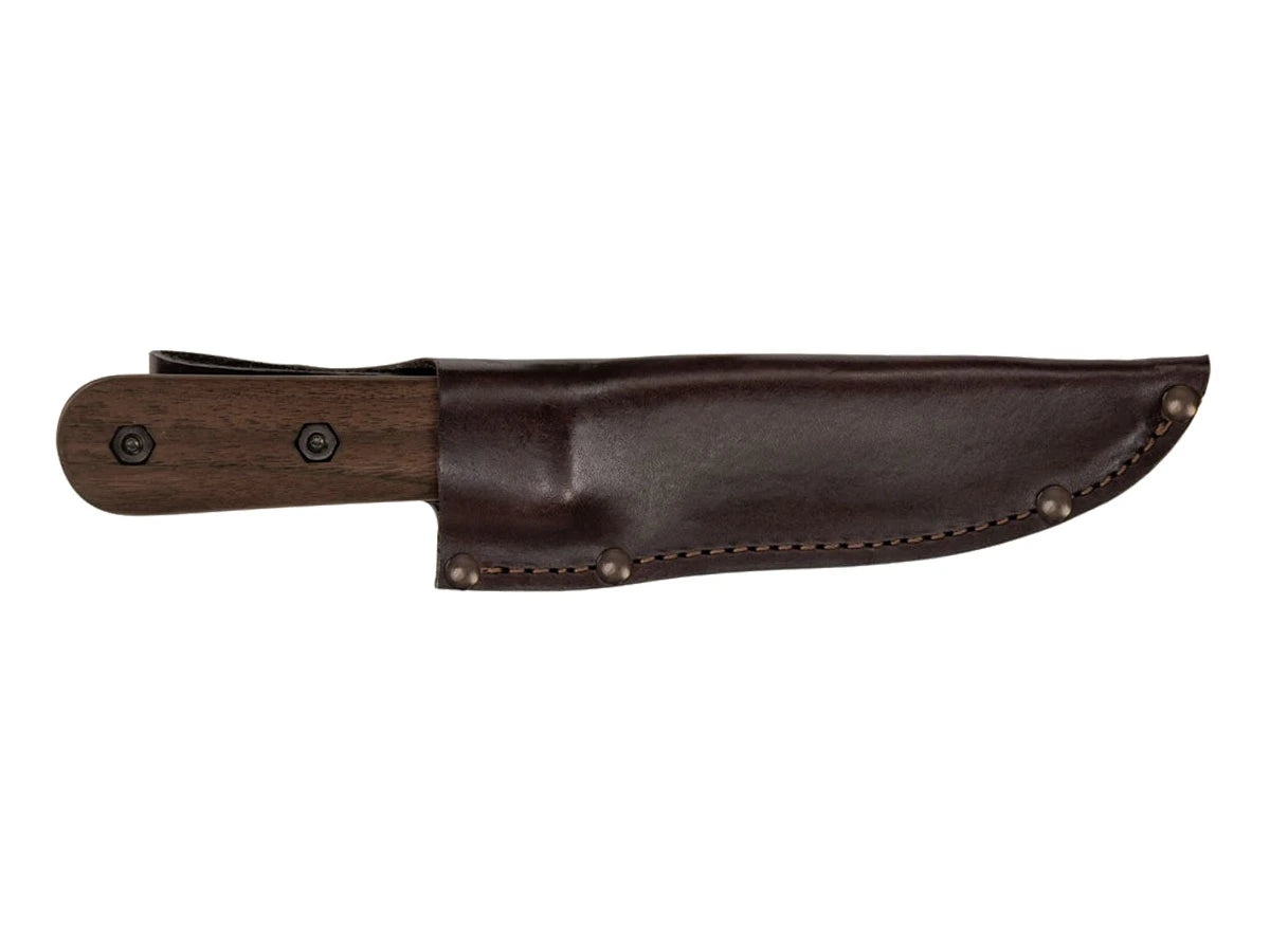Ka-Bar BK62 Becker Kephart - dettaglio lama convessa e manico noce design Horace Kephart