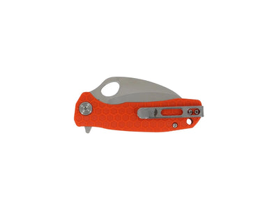 Honey Badger Claw Medium Serrated HB1136 arancione, dettaglio manico FRN