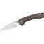 Coltello EDC QSP Leopard Micarta 14C28N satin marrone QS135-D
