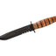 Ka-Bar USMC Fighting/Utility 1218 Combo lama 1095 Cro-Van 17,8 cm manico pelle fodero cuoio - vista principale
