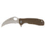 Honey Badger Claw Small Plain FRN tan HB1142, lama 8Cr13MoV artiglio piccolo