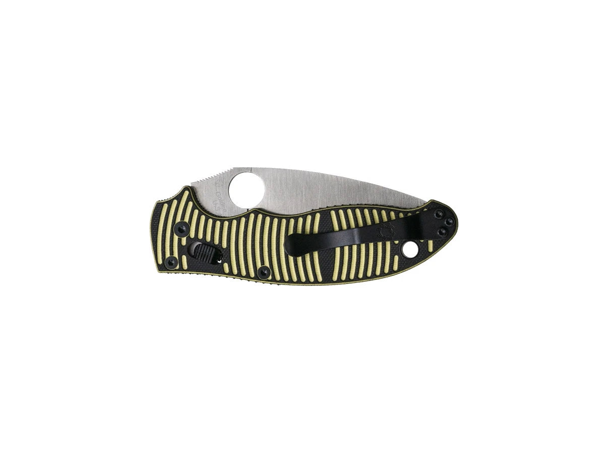 Spyderco MANIX 2 SALT G-10 YELLOW/BLACK CPM MAGNACUT PLAIN C101GBKYLMCP2