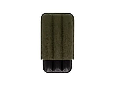 Les Fines Lames CIGAR CASE TRIO OD GREEN PEBBLE