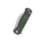 Vista manico micarta verde QSP Swordfish flipper perno pollice
