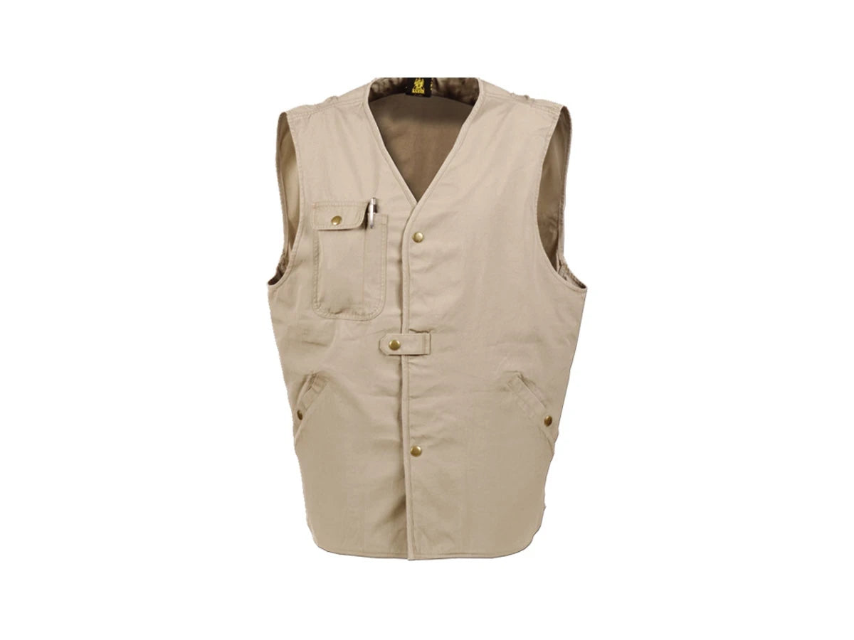 Ka-Bar TDI Tactical Vest Large 100% cotone khaki tasche rinforzate design John Benner