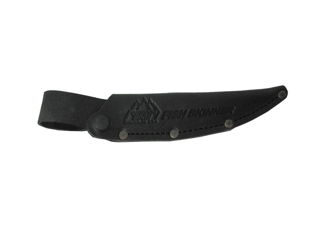Outdoor Edge Fish Skinner I lama AUS-8A Kraton fodero cuoio - dettaglio
