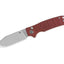 Coltello EDC QSP Kali G-10 14C28N stonewash rosso scuro QS159-A1