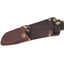 Outdoor Edge Hybrid-Pak sega e skinner AUS-8A Kraton fodero cuoio - dettaglio