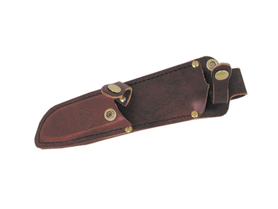 Outdoor Edge Hybrid-Pak sega e skinner AUS-8A Kraton fodero cuoio - dettaglio