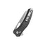 Vista manico micarta nero QSP Emu flipper ceramic bearings reversibile