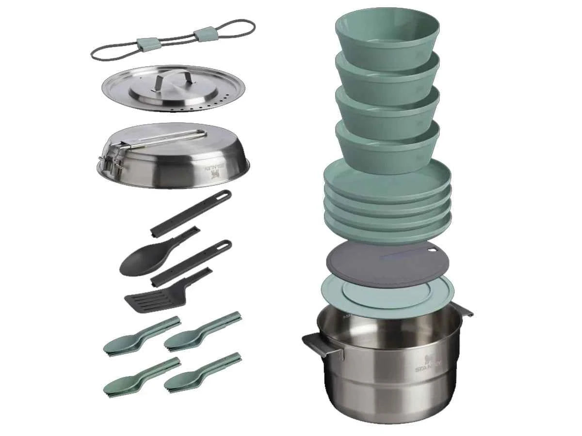 Stanley WILDFARE CORE FULL SERVE COOKSET 20pz 4.0qt /3.78l Shale+Charcoal