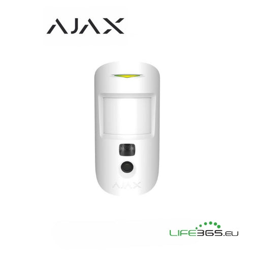 Ajax MotionCam HDR - Sensore di movimento con fotocamera (MotionCam) HDR bianco
