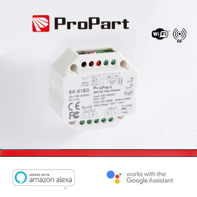 Modulo Smart Dimmer 220V AC Triac 1CHx1.5A Wi-Fi+RF 2.4G