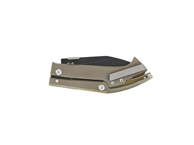 Max Knives TORPEN Warthog MKH02B, dettaglio manico titanio anodizzato