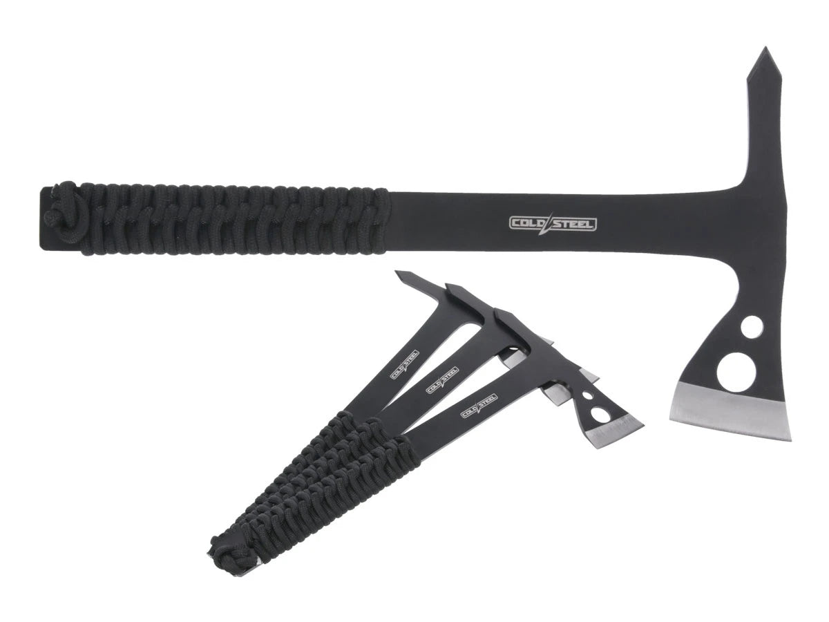 Cold Steel THROWING AXES 10.5" W/PARACORD W/SHEATH 3pz TH-175AX3PK