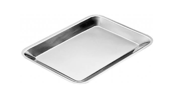 VASSOIO RETTANGOLARIE INOX CM 46 x 25