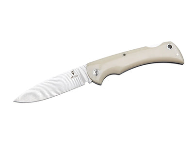 Muela FOLDING MICARTA WHITE DAMASCUS BX-9W.DX