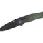 Coltello EDC QSP Vault Micarta 14C28N black stonewash verde QS157-B2