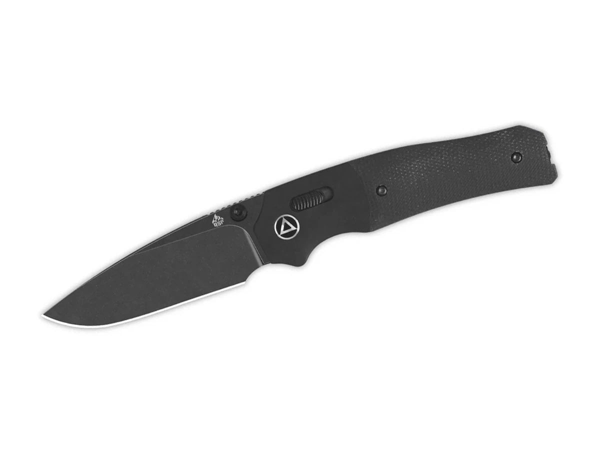 Coltello EDC QSP Vault Micarta 14C28N black stonewash nero QS157-A2