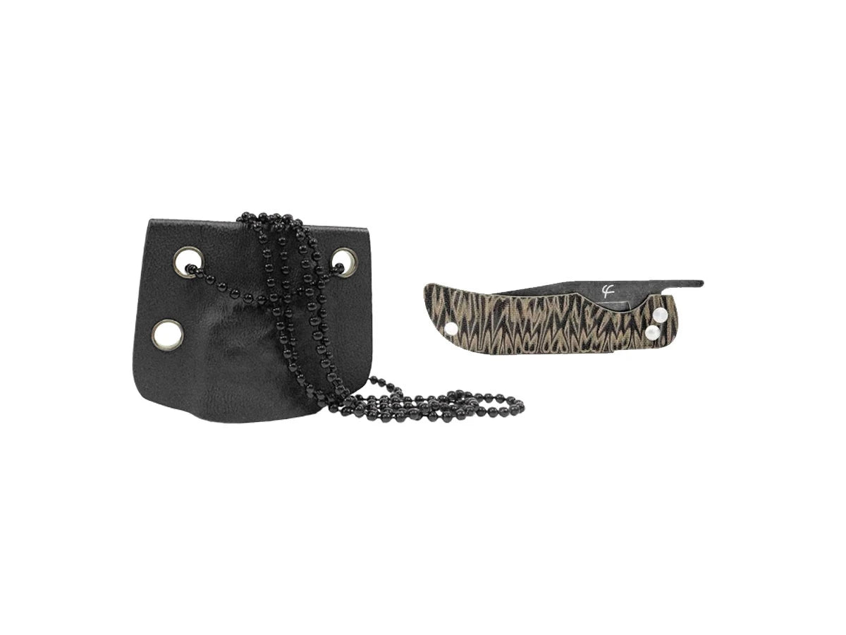 Fred Perrin Bowie Pliant G10 Marrone – dettaglio manico G-10 tono marrone