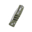 Dettaglio manico G-10 verde/nero QSP Ripley glyde lock 102 g