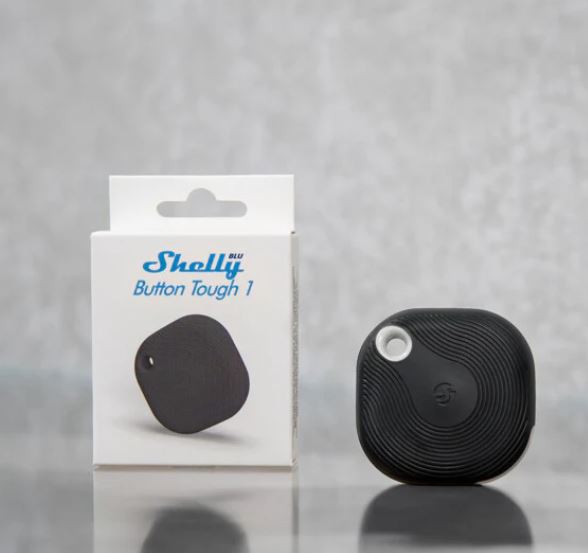 Shelly BLU Button Tough 1 Black - Pulsante Smart Bluetooth IP54 Nero