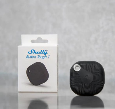 Shelly BLU Button Tough 1 Black - Pulsante Smart Bluetooth IP54 Nero