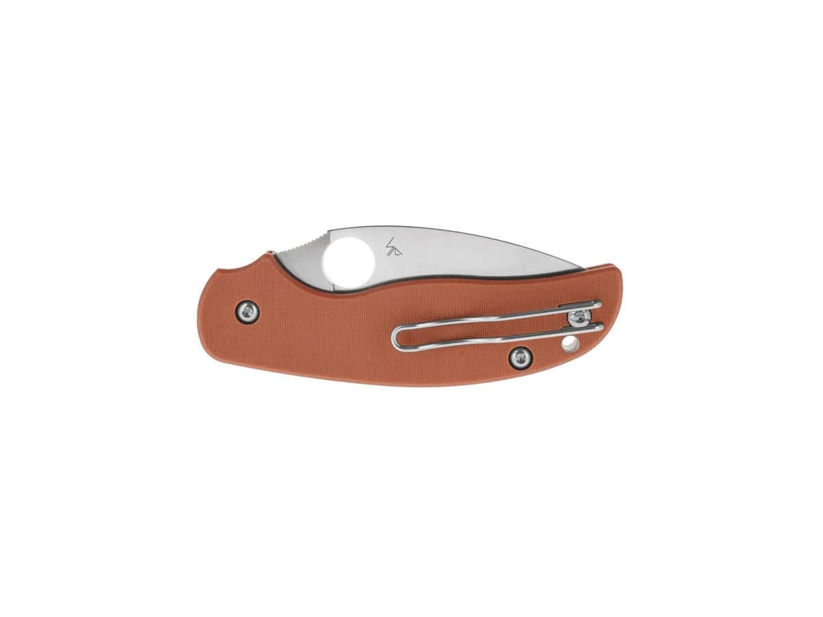 Spyderco SAGE 6 BUTTON-RELEASE BURNT ORANGE CPM REX 121 C123GPBOR
