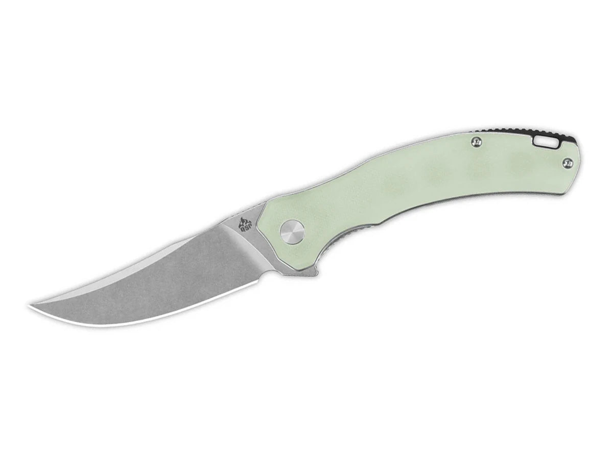Coltello EDC QSP Walrus G-10 D2 stonewash manico giada QS151-A1
