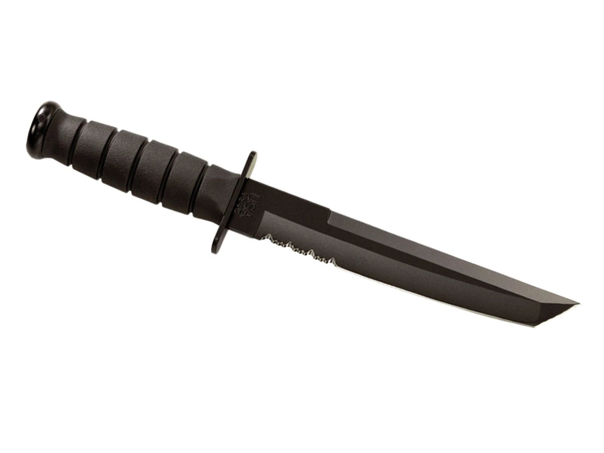 Ka-Bar Tanto 1245 lama tanto 1095 Cro-Van nera manico Kraton G fodero hard plastic MOLLE - vista principale
