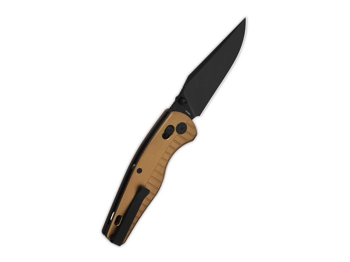 Dettaglio lama 14C28N black QSP Reptile 8,5 cm glyde lock 106 g