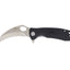 Honey Badger Claw Medium Serrated FRN nero HB1131, lama 8Cr13MoV dentellata artiglio