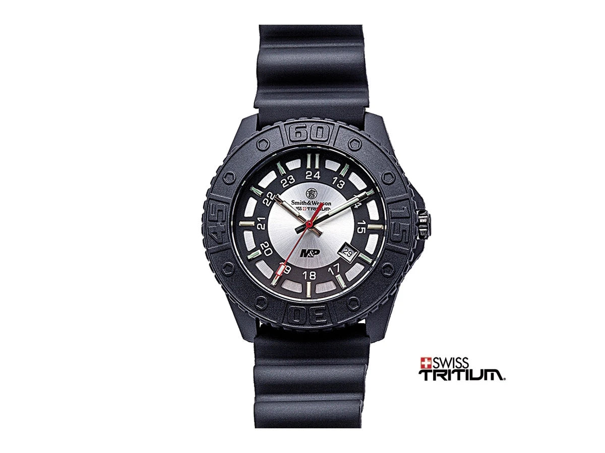 Smith & Wesson Watch Tritium Mil-Pol grigio – orologio tattico quadrante grigio